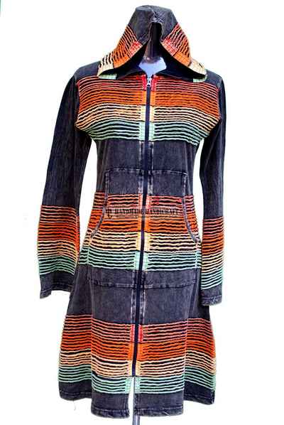 Rib Cotton Long Jacket