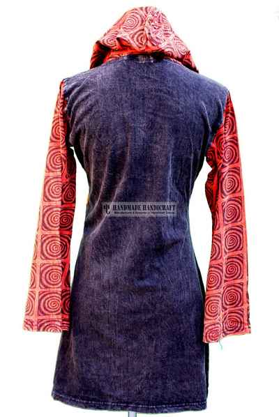 Rib Cotton Long Jacket