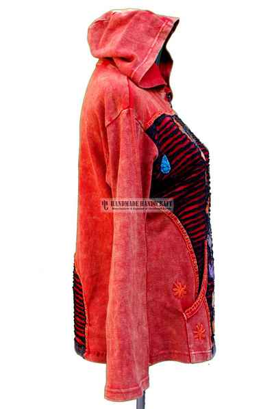 Rib Cotton Long Jacket