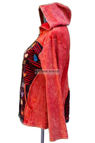 Rib Cotton Long Jacket
