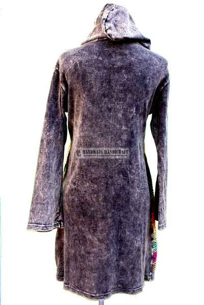 Rib Cotton Long Jacket