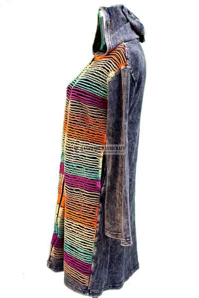 Rib Cotton Long Jacket
