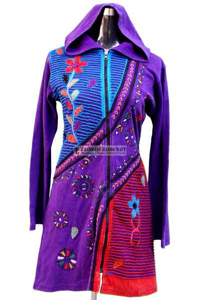 Rib Cotton Long Jacket