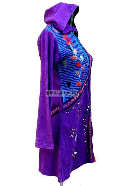 Rib Cotton Long Jacket