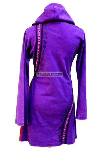 Rib Cotton Long Jacket