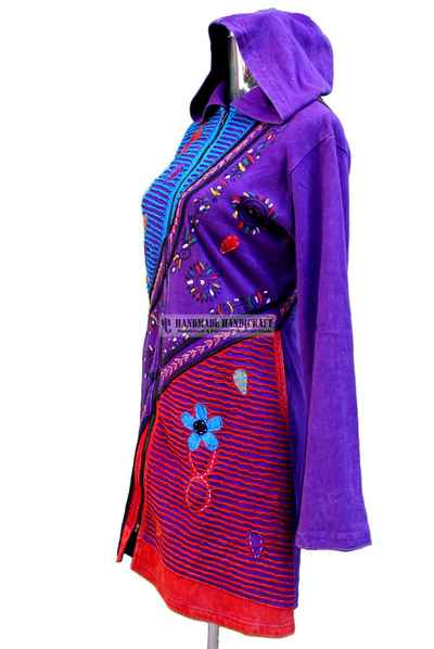 Rib Cotton Long Jacket