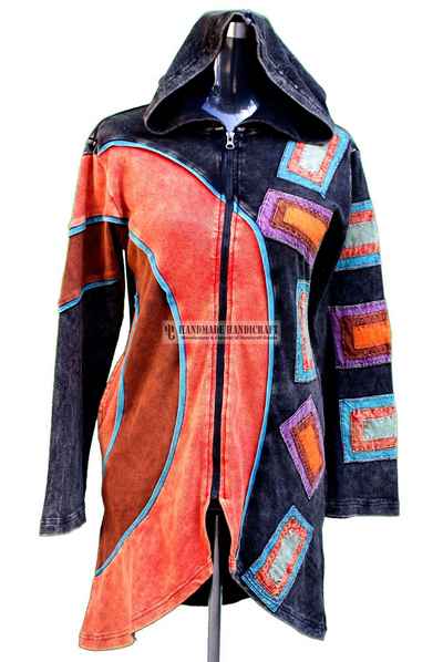 Rib Cotton Long Jacket