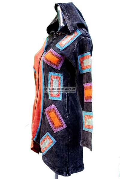 Rib Cotton Long Jacket