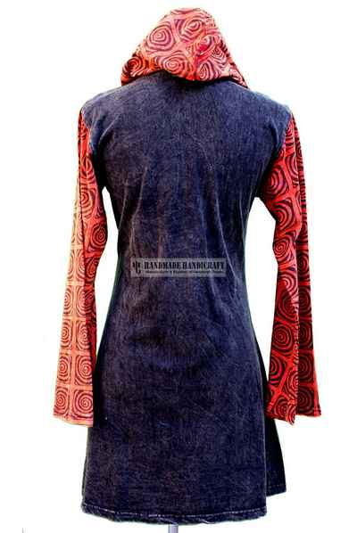 Rib Cotton Long Jacket