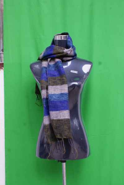 Yak Wool Muffler, Nepali Acrylic Hand Loom Muffler, Striped
