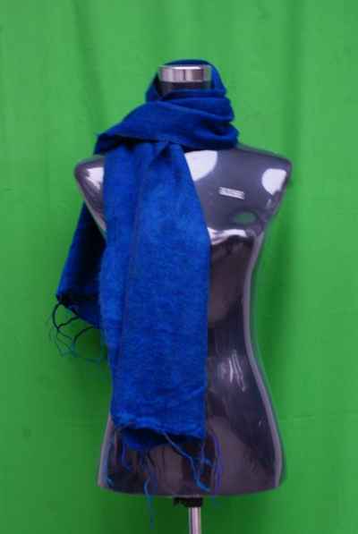 Yak Wool Muffler, Nepali Acrylic Hand Loom Muffler, [blue]