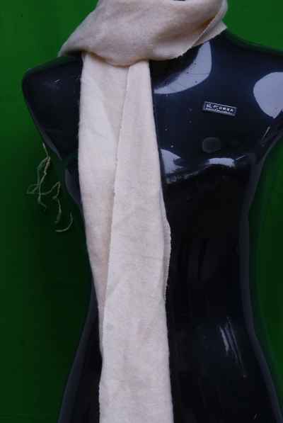 Yak Wool Muffler, Nepali Acrylic Hand Loom Muffler, [white]