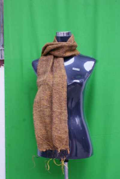 Yak Wool Muffler, Nepali Acrylic Hand Loom Muffler, [brown]