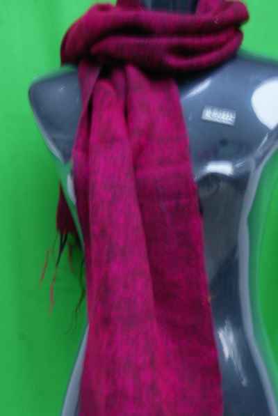 Yak Wool Muffler, Nepali Acrylic Hand Loom Muffler, [red]