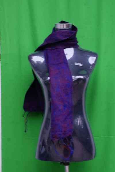 Yak Wool Muffler, Nepali Acrylic Hand Loom Muffler, [purple]