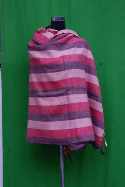 Handmade Arcylic (yak Wool Shawl) In Large Strip