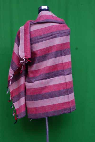 Handmade Arcylic (yak Wool Shawl) In Large Strip