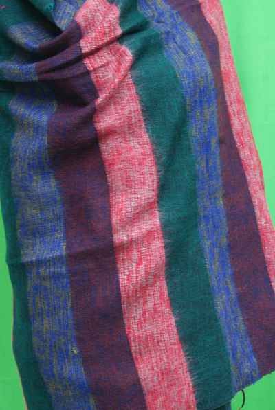 Yak Wool Shawl, Nepali Acrylic Hand Loom Shawl, In Large Strip