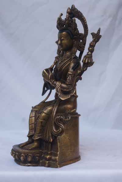 Maitreya Buddha Statue, [chocolate Oxidize], [old Post], [remakable]