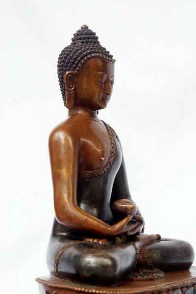 Amitabha Buddha Statue, [double Color Oxidize], [old Post], [remakable]