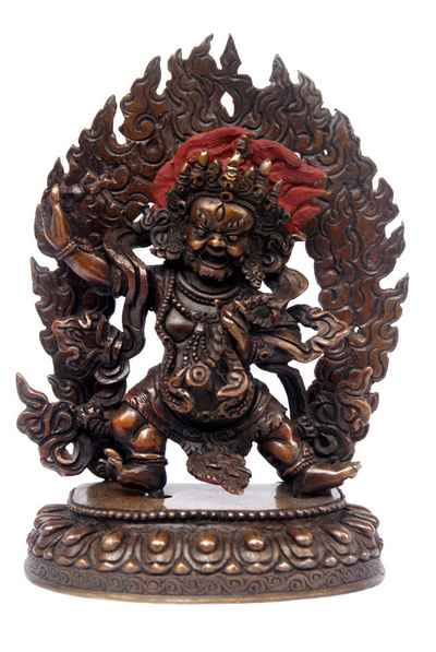 Vajrapani Statue, [chocolate Oxidize], [sold]