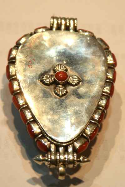 Old Tibetan Ghau With Coral