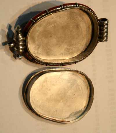 Old Tibetan Ghau With Coral
