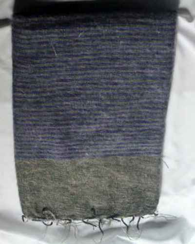 Yak Wool Shawl, Nepali Acrylic Hand Loom Shawl, Small Stripe
