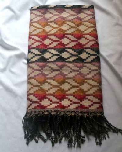 Dhaka Shawl, Multicolor Durable Acrylic Shawl With Various Patterns