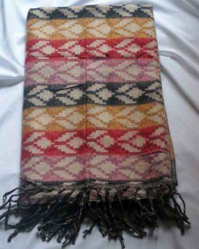 Dhaka Shawl, Multicolor Durable Acrylic Shawl With Various Patterns