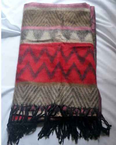 Dhaka Shawl, Multicolor Durable Acrylic Shawl With Various Patterns