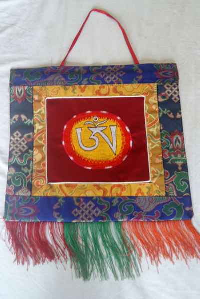 Tebetan Om Embroidery Thangka