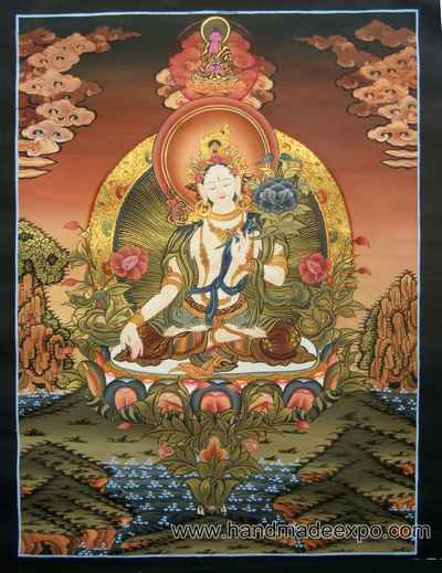 White Tara, Thangka, [sold]