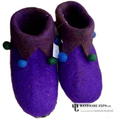 Purple Christmas Boots