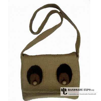 Felt Accessories Bag With Flip Cover