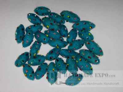 Oval Felt Balls With [sitara]