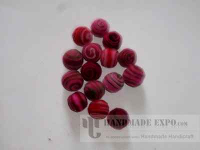 Felt Ball With [spiral Design]