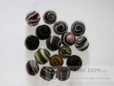 Felt Ball With [spiral Design]