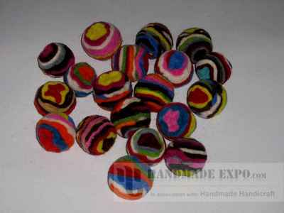 Felt Ball With [spiral Design]