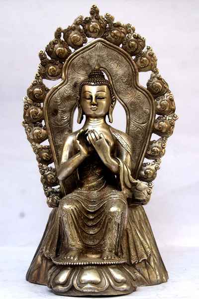 Maitreya Buddha, [silver Plated], [sold]