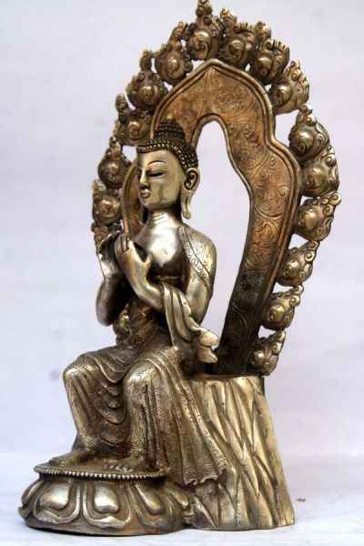 Maitreya Buddha, [silver Plated], [sold]