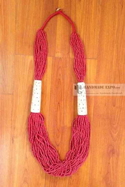 Potay Beads Yak Bone Necklace, Handmade In Nepal With Bone