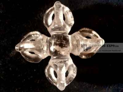 Clear Crystal - Double Dorje