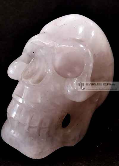 Rose Quartz Skull