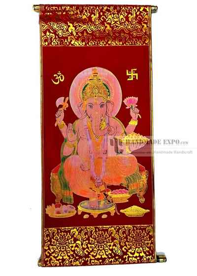 Ganesh Embossed Screen Print