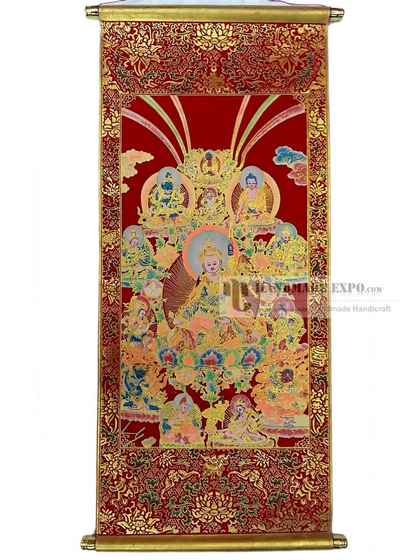 8 Forms Of Padmasambhava Embossed Screen Print