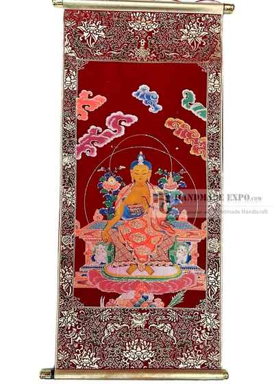 Maitreya Buddha Embossed Screen Print