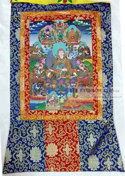 8 Forms Of Padmasambhava Embossed Screen Print