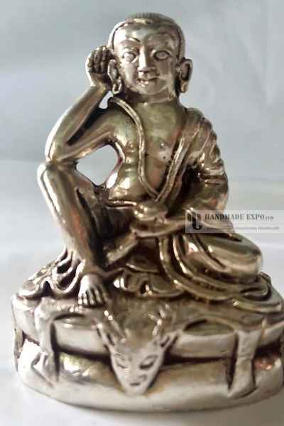 Milarepa Statue In [full Silver Plated]