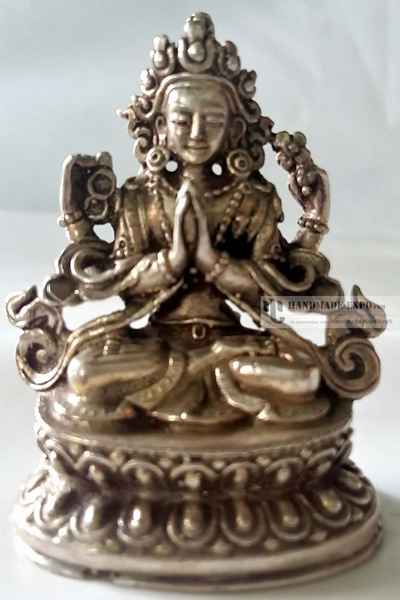 Chenrezig Statue In [full Silver Plated]